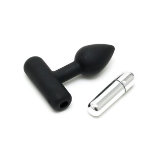 Rimba mini anal plug with vibration black Ø 2.4 cm
