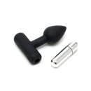 Rimba mini anal plug with vibration black Ø 2.4 cm