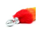 Rimba Anal Plug with Fox Tail Multicolour Ø 3 cm