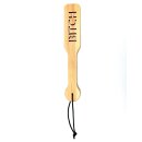 Rimba Paddle aus Holz mit Beschriftung Bitch Braun 32 cm