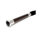 Rimba Suede Flogger with glass handle and crystal 58 cm