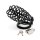 Rimba metal chastity cage with lock black 12 cm
