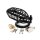 Rimba metal chastity cage with lock black Ø 4.5 cm - 5 cm