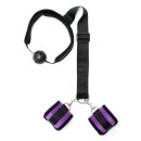 Rimba ball gag with handcuffs multicolour Ø 4.5 cm
