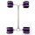 Rimba spreader bar with 4 detachable restraints multicolour 30 cm