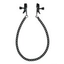 Rimba Adjustable Nipple Clamps with Chain Black