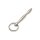 Rimba Hollow Urethral Plug with Ring Silver Ø 1 cm