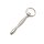 Rimba Hollow Urethral Plug with Ring Silver Ø 1 cm