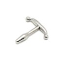 Rimba Smooth Urethral Plug Silver 9 mm