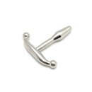 Rimba Smooth Urethral Plug Silver 9 mm