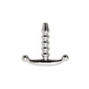 Rimba Ribbed Urethral Plug Silver 9 mm