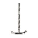Rimba Ribbed Urethral Sound Silver 7 mm