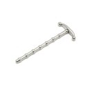 Rimba Ribbed Urethral Sound Silver 8 mm