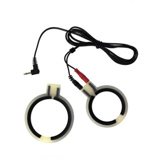 Rimba Electro cock rings, bi-polar, round 2 pcs