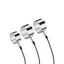 Rimba Electro set aluminum cock rings, 3 sizes uni-polar