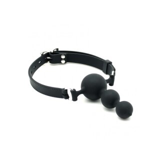 Rimba Toys Mouth Gag with Three Balls Black