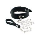Rimba Toys Verstellbares Halsband mit Leine Schwarz