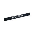 Rimba Collar with Bitch Lettering Black