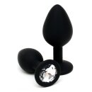 Rimba 2-teiliges Buttplug Set Schwarz Ø 2,8-3,8 cm