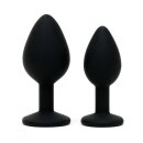 Rimba 2-teiliges Buttplug Set Schwarz Ø 2,8-3,8 cm