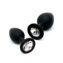 Rimba 2-teiliges Buttplug Set Schwarz Ø 2,8-3,8 cm