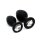 Rimba 2-teiliges Buttplug Set Schwarz Ø 2,8-3,8 cm