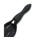 Rimba Latex Play - Whip with Vibrating Dildo - Black