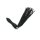 Rimba Latex Play - Whip with Vibrating Dildo - Black