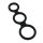 Rimba Latex Play - Triple Cock Ring - Black