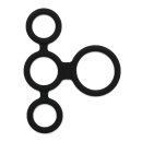 Rimba Latex Play - Quatro Cock Ring and Ball Splitter -...