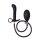 Rimba Latex Play - Inflatable Anal Plug with Pump - Black