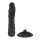Rimba Latex Play - Exchangeable Dildo for Strap-on with Sucking Cup - Black