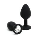 Rimba Berlin Bling Buttplug 2-teiliges Set Schwarz Ø 3,8 cm