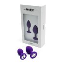 Rimba Berlin Bling Buttplug 2-teiliges Set Lila Ø...