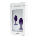 Rimba Berlin Bling Buttplug 2-teiliges Set Lila Ø 3,8 cm