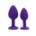 Rimba Berlin Bling Buttplug 2-teiliges Set Lila Ø 3,8 cm