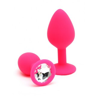 Rimba Berlin Bling Buttplug 2-teiliges Set Pink Ø 3,8 cm