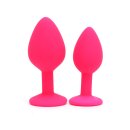 Rimba Berlin Bling Buttplug 2-teiliges Set Pink Ø 3,8 cm