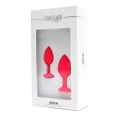 Rimba Berlin Bling Buttplug 2-teiliges Set Pink Ø 3,8 cm