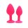 Rimba Berlin Bling Buttplug 2-teiliges Set Pink Ø 3,8 cm