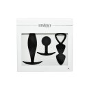 Rimba Toys - Basel - Set of Butt Plugs Size M - Black