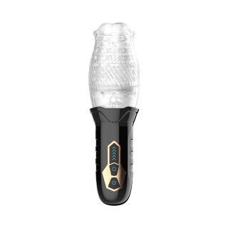 Rimba Toys – Orgastobator 01 – Male Masturbator – Black & Transparent