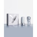 Sauce Extra Sauce Elektronischer Masturbator mit Sauce Cup in Weiß