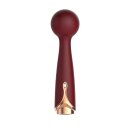Viotec - Firelick - Mini Wand Vibrator - Gold & Wine Red