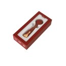 Viotec - Firelick - Mini Wand Vibrator - Gold & Wine Red
