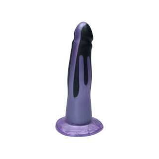 Ylva & Dite - Eros - Realistic Dildo - Black / Luster Violet - 17 cm
