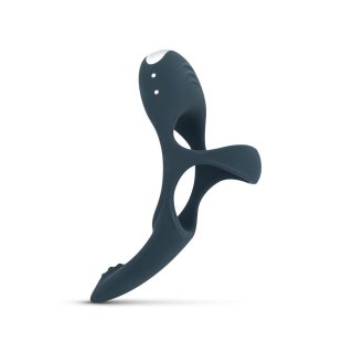 Boners Dreifach Cockring Blau