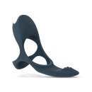 Boners Dreifach Cockring Blau