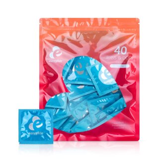 EasyGlide - Ribs and Dots Condoms - 40 pieces