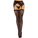 Leg Avenue Lace thigh highs & garterbelt schwarz O/S